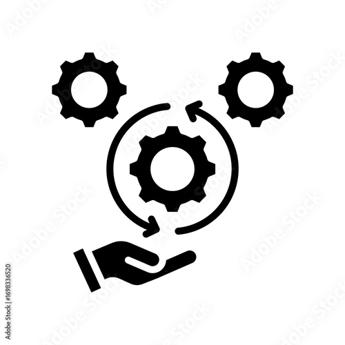Process Management glyph icon