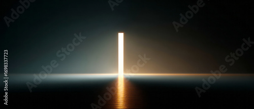 Wallpaper Mural Keyspace Aurora – Cryptography as Skyfield with Luminous Portal Horizon. AI generative Torontodigital.ca