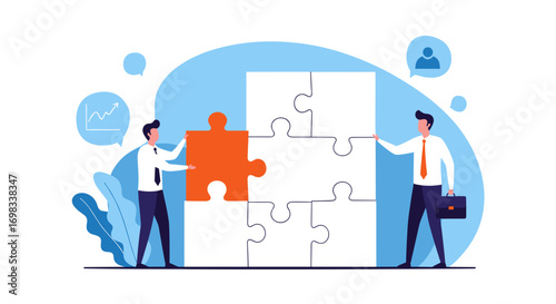 Teamwork and collaboration strategy for successful project completion and business growth