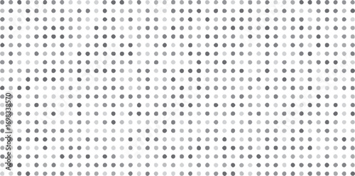 Minimal abstract dotted background, isolated on white, clean halftone style texture, simple repeating dot pattern, decorative seamless backdrop vector illustration design