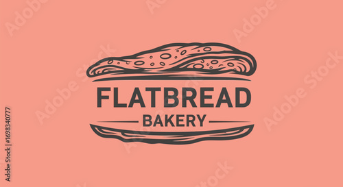 Vintage Style Logo for a Flatbread Bakery.
