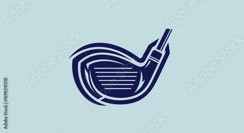 Golf Club Head Vector Illustration for Sports and Recreation.