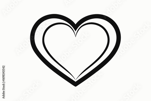 Silver heart shaped diamond with ribbon decoration for love and romance