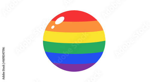 Rainbow Pride Sphere Symbol of LGBTQ.