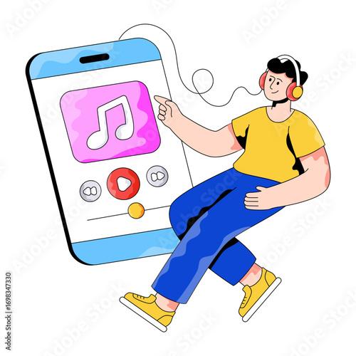 Vector design of listening mobile music