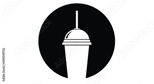 Quench your thirst with a refreshing beverage icon, perfect for modern cafe menus and drink promotions