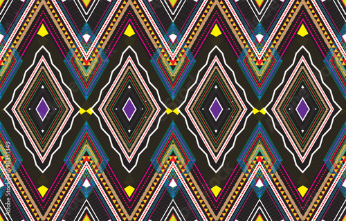 tribal pastel multicolor pastel Navajo seamless vector pattern. aztec abstract geometric art print in a sophisticated aztec style. Vector background with ethnic elements. Wallpaper, fabric, paper, cov