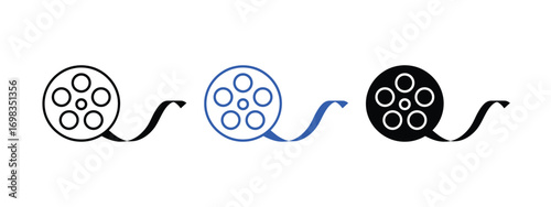 Classic cinema tap vector. film tap symbol. vector illustration.