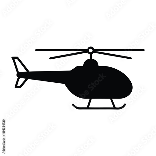 military helicopter vector illustration