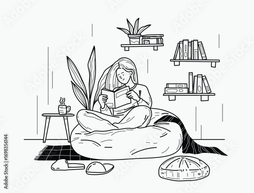continuous one line art drawing. Sad in problem, anxiety and stress,  Mental health disorder, depression, tired.
