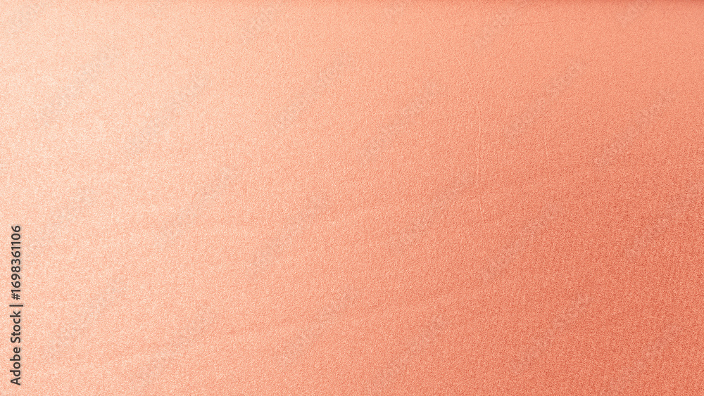 Fototapeta premium Rose gold silk fabric texture with smooth folds and shiny surface, elegant luxury background for design and decoration.