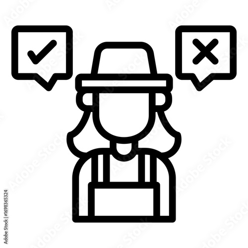 Discrimination  Icon Element For Design	