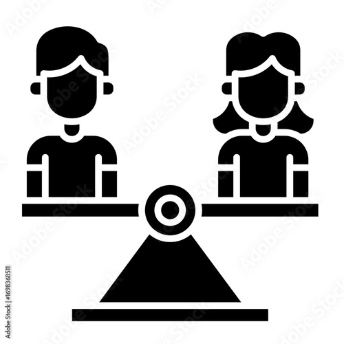 Gender Equality  Icon Element For Design	