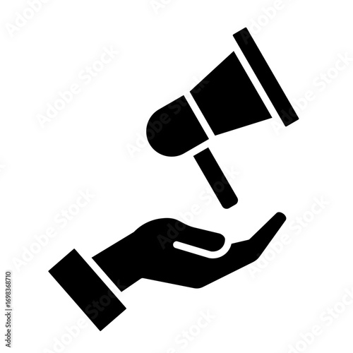 Megaphone  Icon Element For Design	