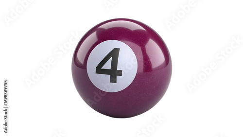 Free Download pool ball number four on transparent background	 - GFXLoad