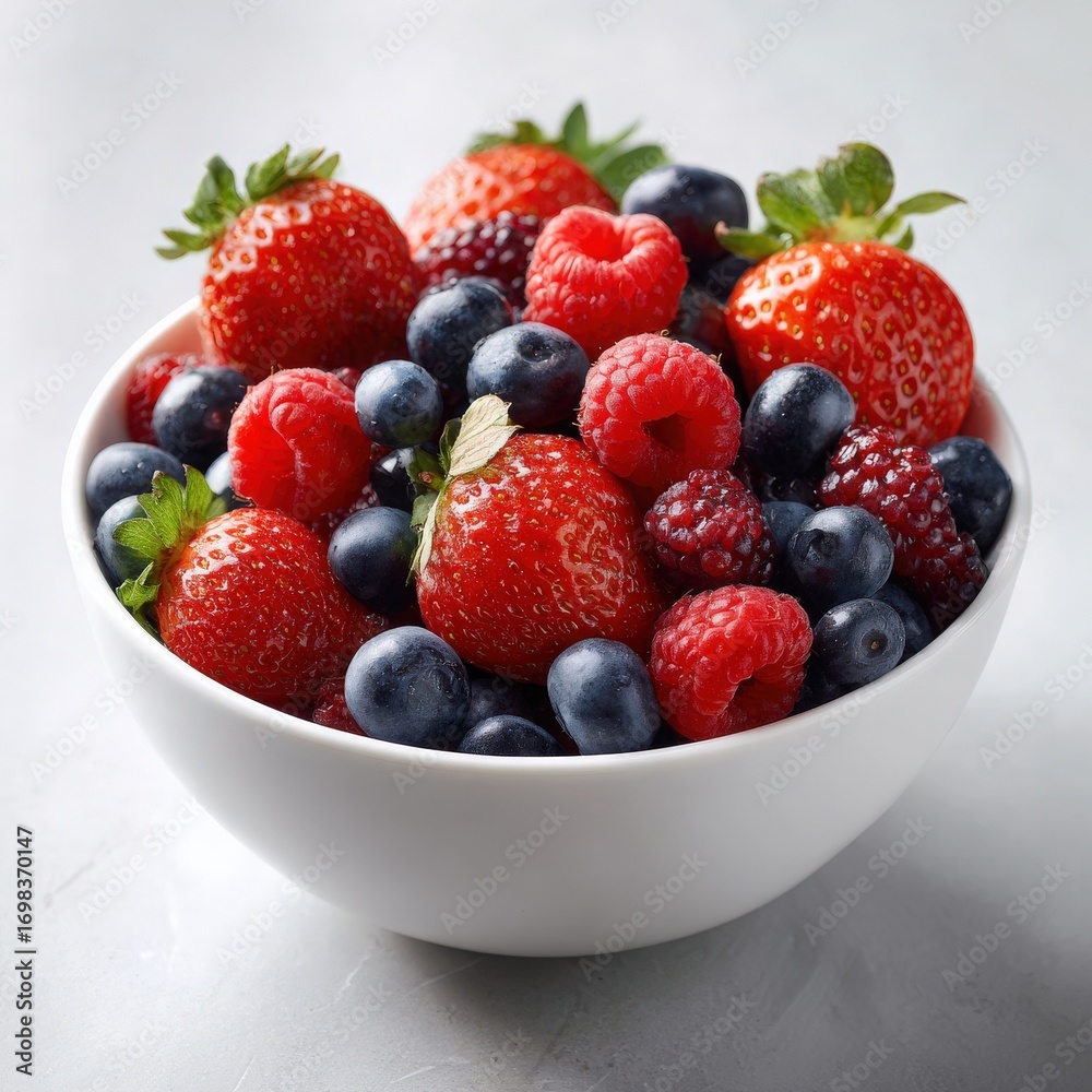 Obraz premium Bowl of Mixed Berries