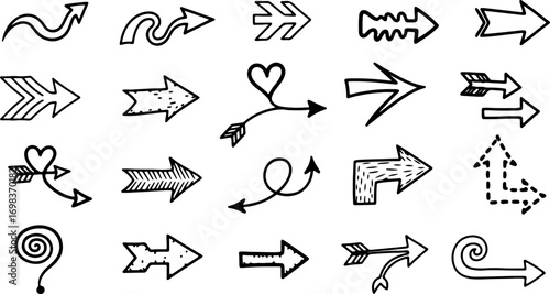 Hand-drawn Arrow Collection Directional Symbols