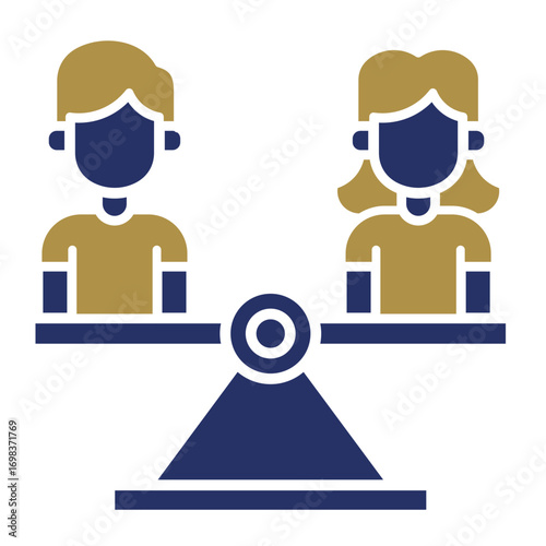 Gender Equality  Icon Element For Design	
