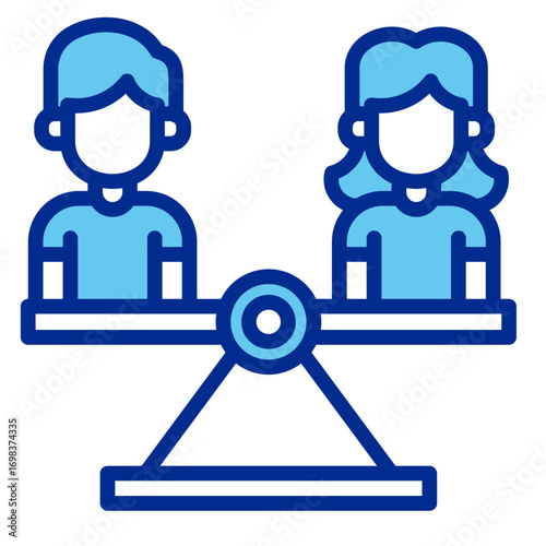 Gender Equality  Icon Element For Design	