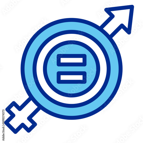 Gender Equality  Icon Element For Design	