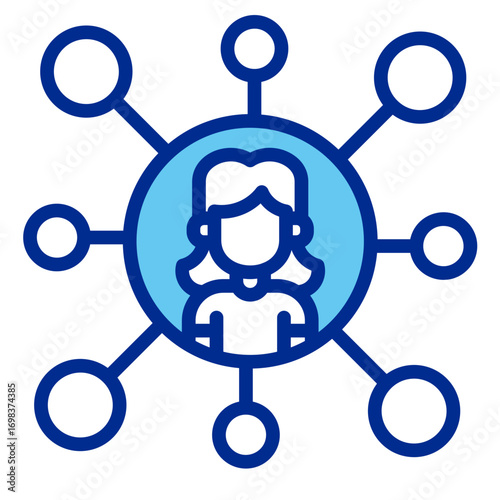 Networking  Icon Element For Design	