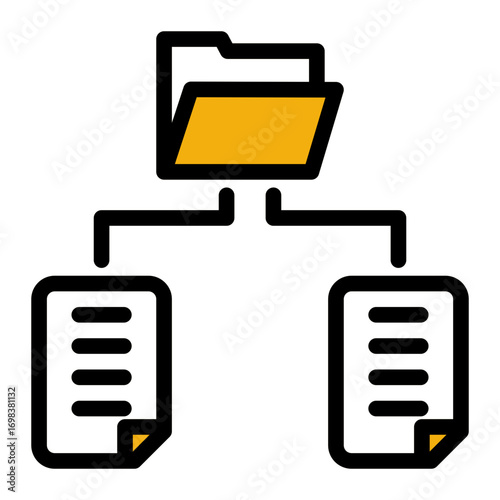 Rising Graph Data Enhancement (Outline Color Lineal Style)
