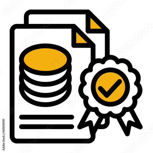 Star Data Integrity Quality (Outline Color Lineal Style)