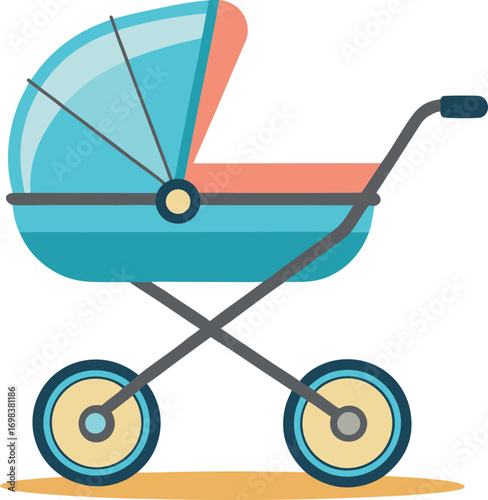 Baby carriage vector illustration