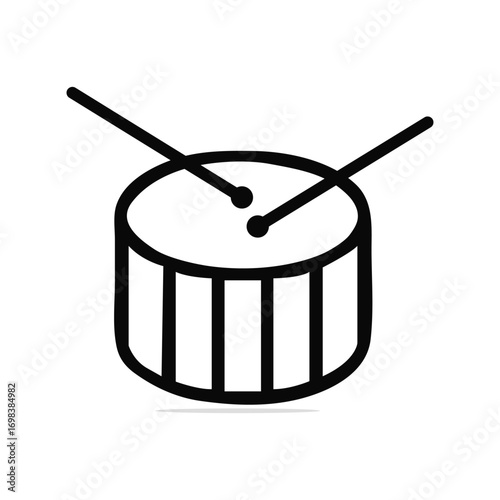 Bring the rhythm alive with this musical drum icon for your next project, perfect for music lovers