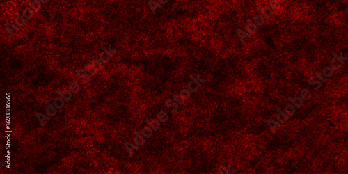 Abstract red grunge natural smooth cement concrete floor and plaster dirty wall background texture. red marble texture and red paper texture. plastered long panoramic concrete wall background.