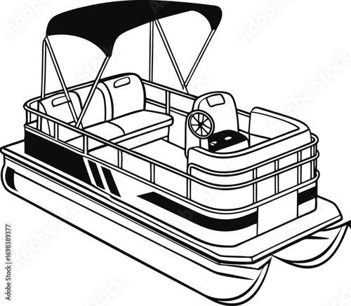 PONTOON SVG VECTOR ,PONTOON SVG  