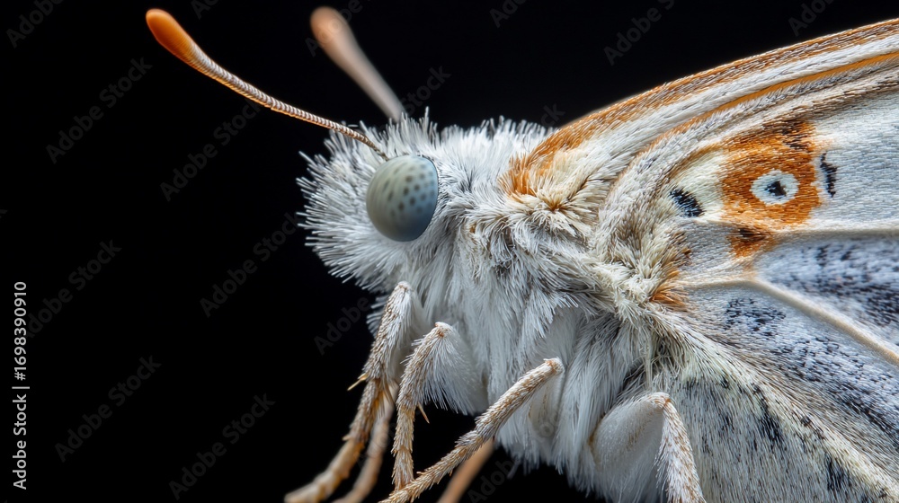 Fototapeta premium Butterflys Hairy Face in Stunning Detail