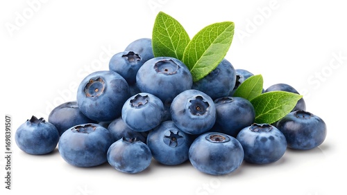 background, berries, berry, blue, blueberry, closeup, food, fresh, fruit, healthy, isolated, leaf, meal, nobody, nutrition, product, raw, ripe, sweet, vegetarian, white, agriculture, antioxidant, blue
