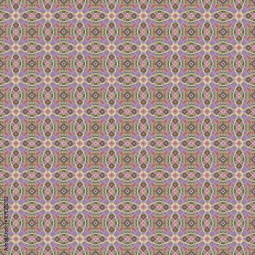 Pink and green flower vintage pattern 