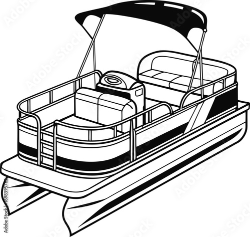 PONTOON SVG VECTOR ,PONTOON SVG  