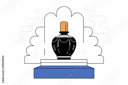 vector illustration of a perfume bottle 