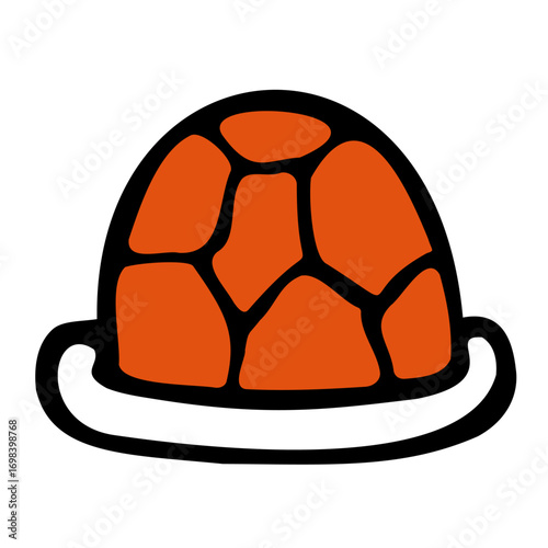 Turtle shell pattern without turtle cute hiding