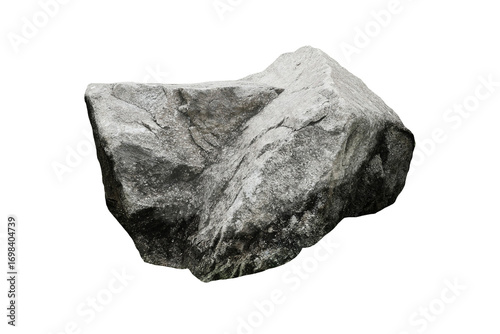 Rock isolated transparency background.