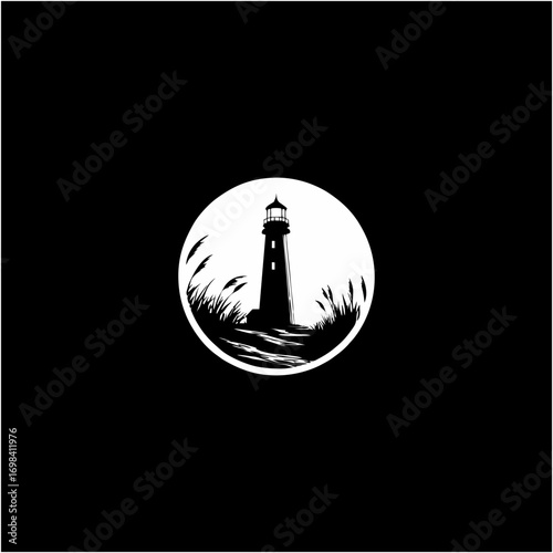 silhouette of the lighthouse
