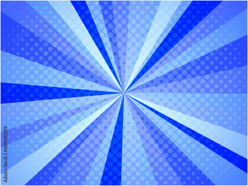 Obraz premium アメコミ風集中線背景