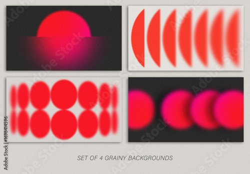 Grainy Backgrounds with Geometric Elements