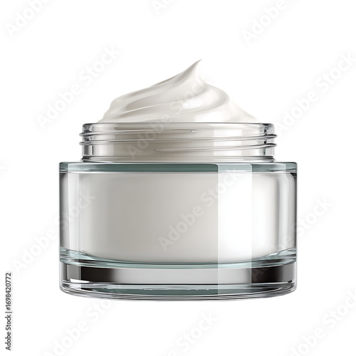 3d glass jar with cream png