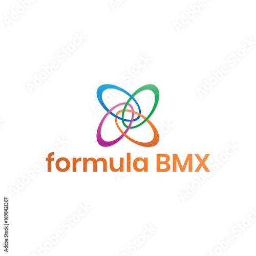 formula BMX | vector logo | creative logo | Science logo | 