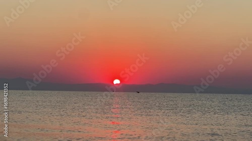sunset on the beach