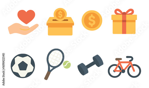 Barber tools icons: scissors, comb, razor, pole, hairdryer, spray, calendar, location