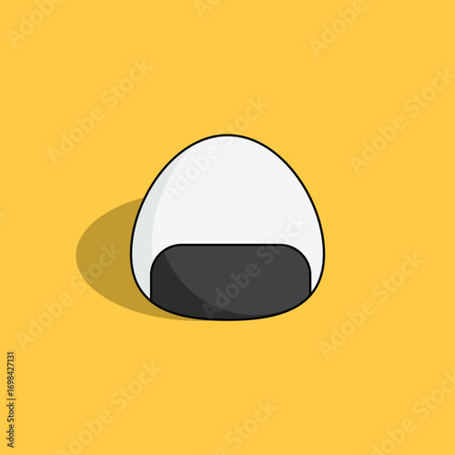 Onigiri vector icon. Modern, simple flat vector illustration for website or mobile app.Sushi or Japanese food symbol, logo illustration. Pixel perfect vector graphics