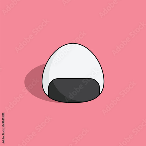 Onigiri vector icon. Modern, simple flat vector illustration for website or mobile app.Sushi or Japanese food symbol, logo illustration. Pixel perfect vector graphics