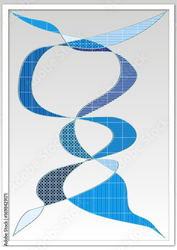Layout Schwingung blau 4