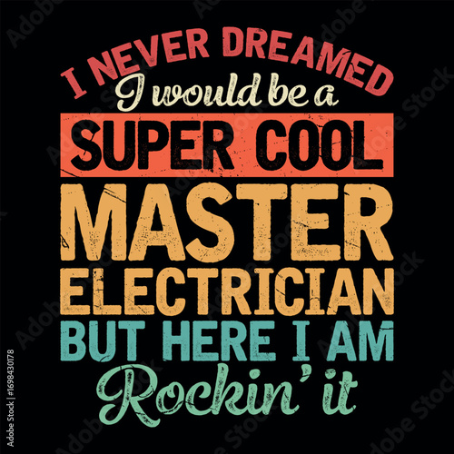 Funny Lineman Repairing Power Lines Electrician T-shirt Design