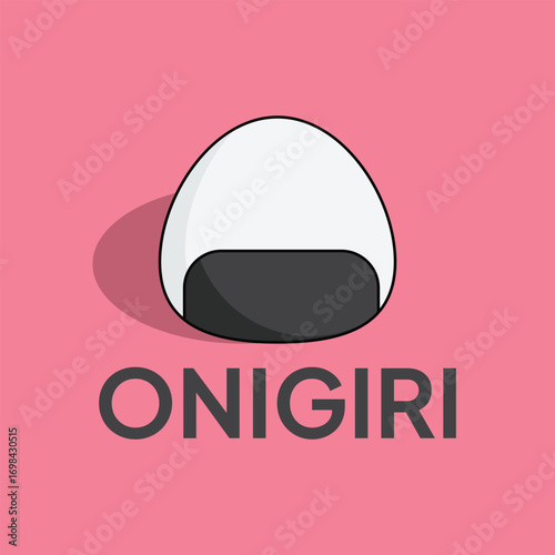 Onigiri vector icon. Modern, simple flat vector illustration for website or mobile app.Sushi or Japanese food symbol, logo illustration. Pixel perfect vector graphics
